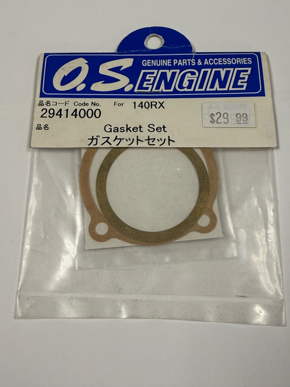 O.S. OS 29414000 RC Remote Control Engine Gasket Set For: 140 1.40 RX