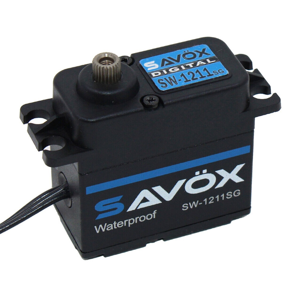 Savox SW-1211SG-BE - Waterproof HV Coreless Digital 7.4V Servo, Black Edition