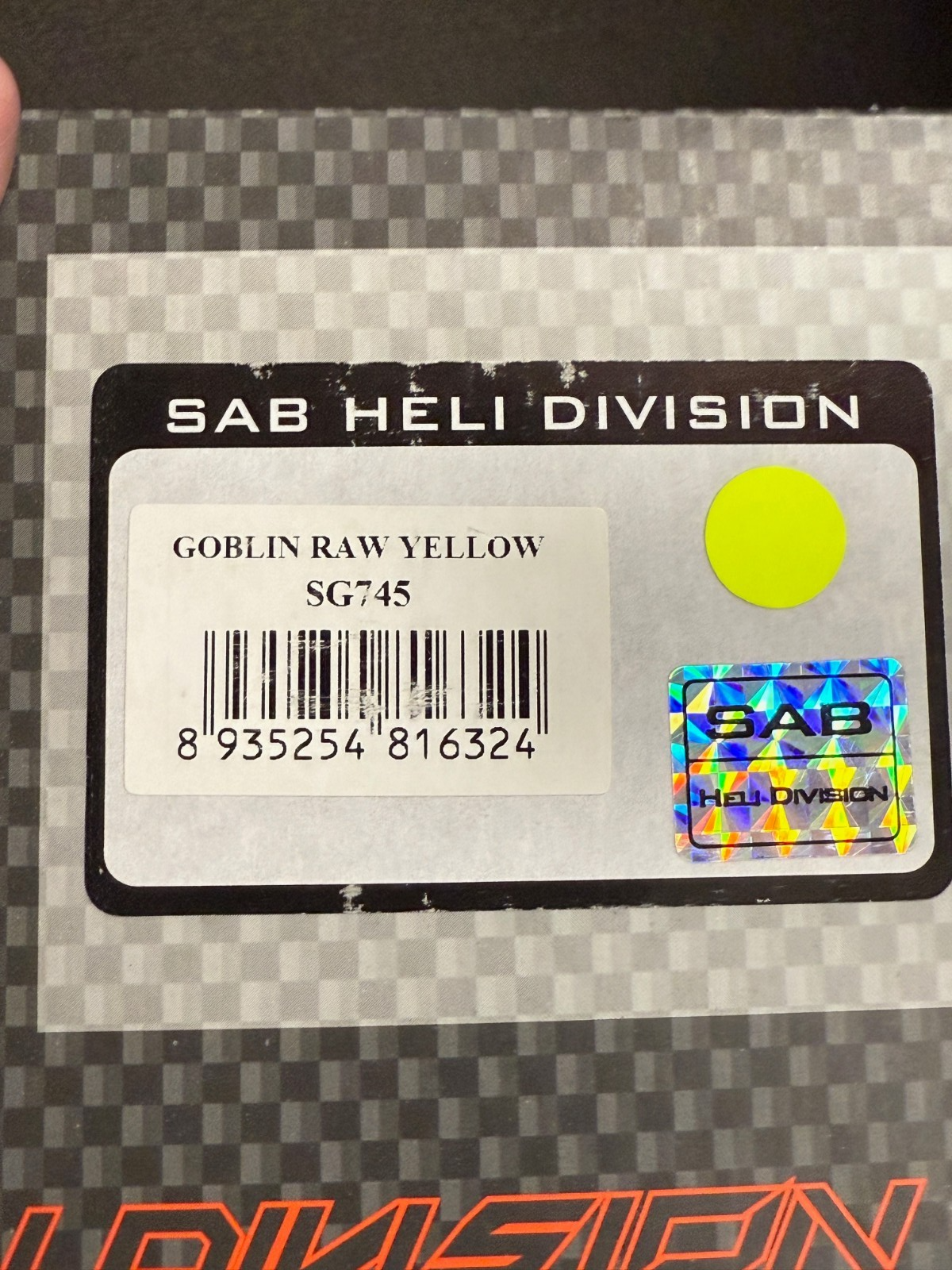 New in Box Goblin RAW 700 RC Remote Control Helicopter Kit : Yellow SG745