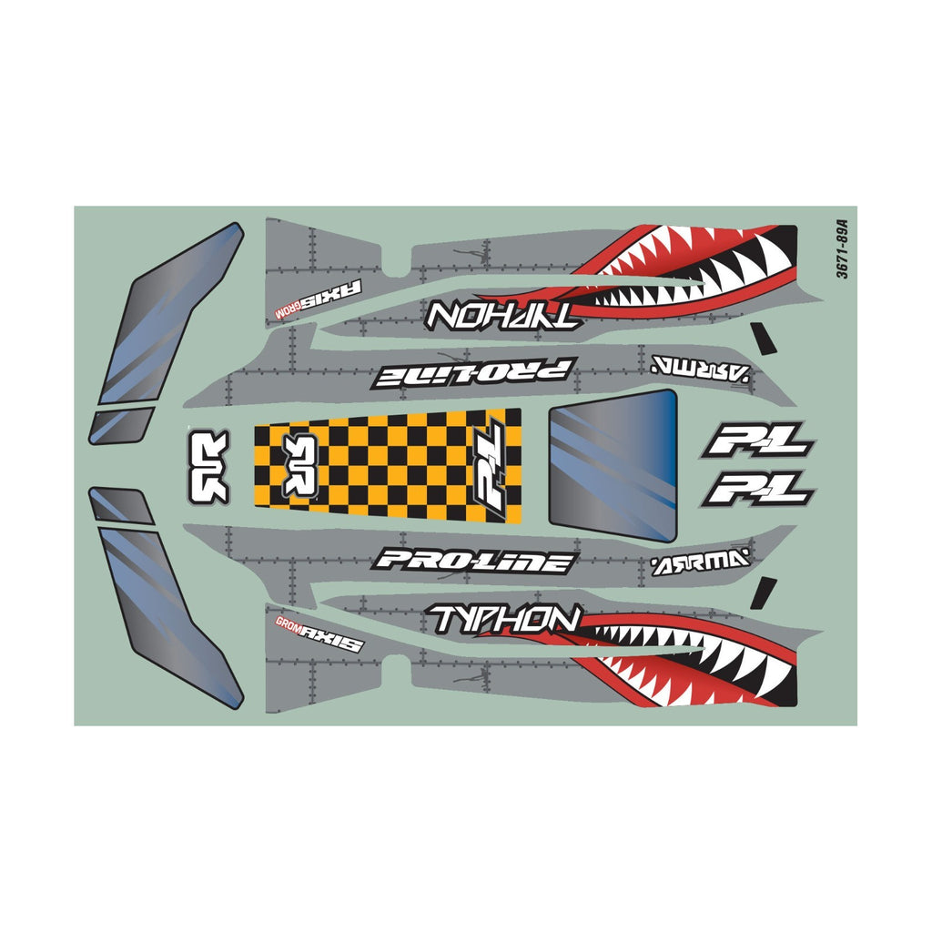 ProLine Racing Axis Tough-Color Grey RC Body for Arrma Typhon GROM PRO367114
