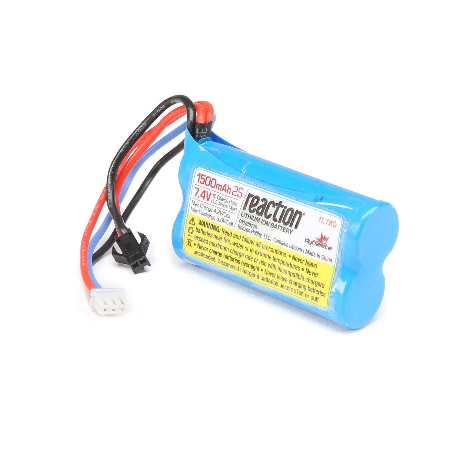 Dynamite DYNB0110 7.4V 1500mAh 2S Li-Ion Battery Jet Jam Pool Racer Battery