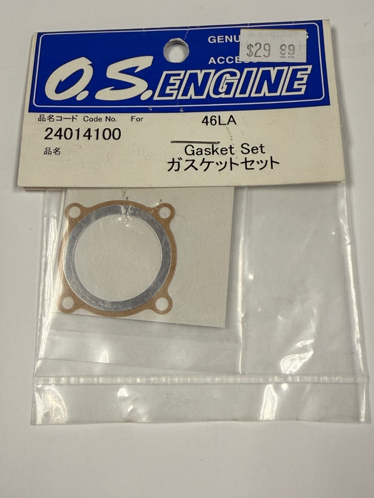 O.S. OS 24014100 RC Remote Control Engine Gasket Set For: .46 46 LA