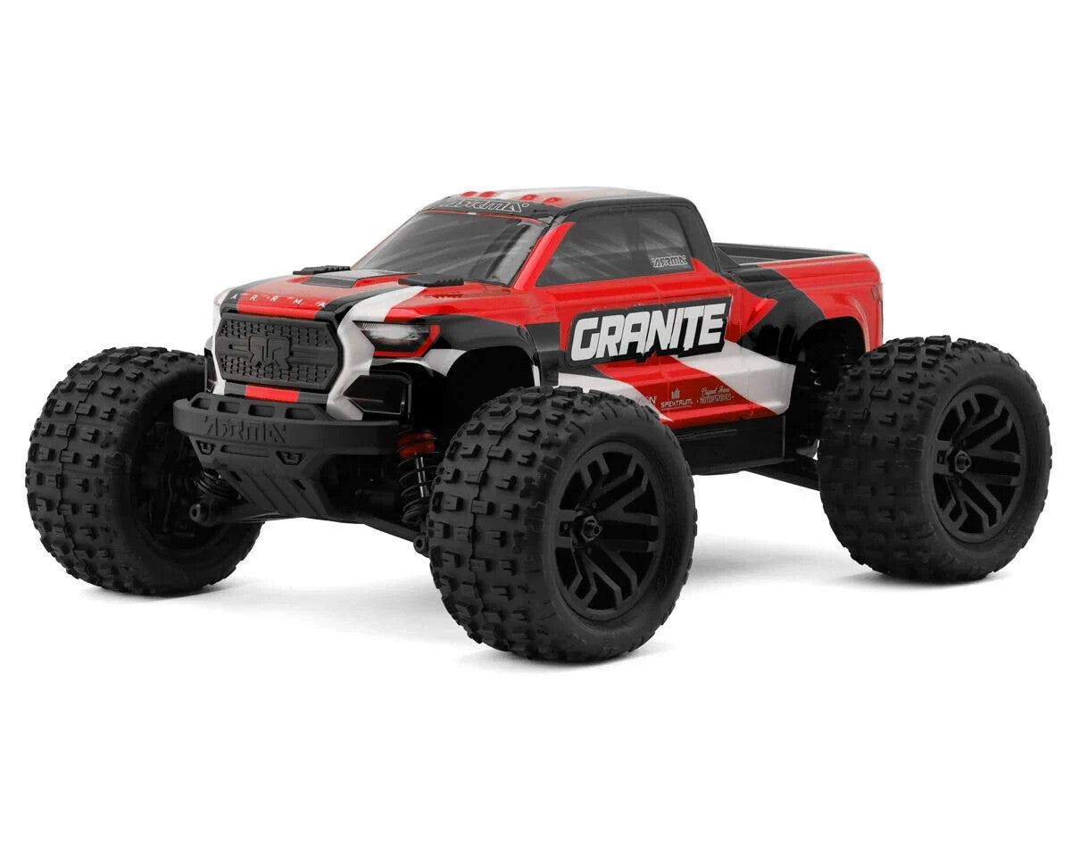 Arrma Granite Grom MEGA 4WD 380 Brushed 1/18 Monster Truck RTR (Red) w/SLT2