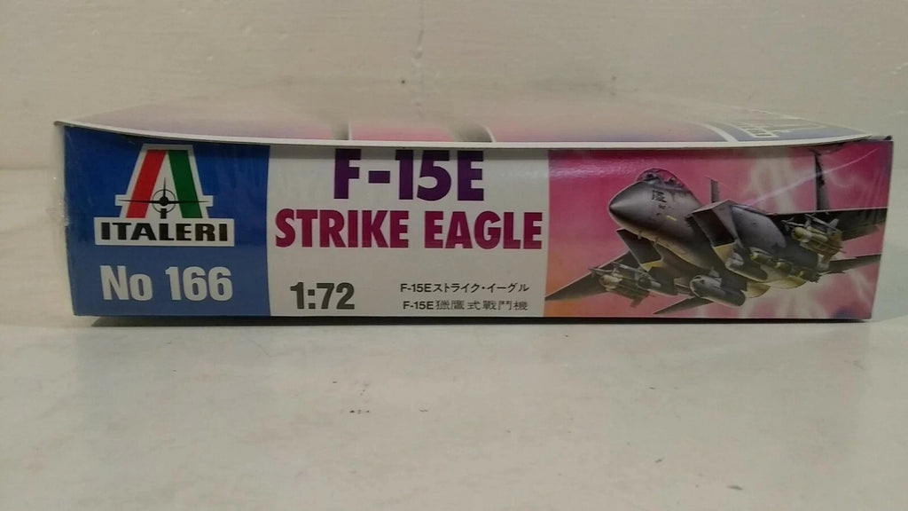 1994 Italeri F-15 E Strike Eagle Fighter Aircraft 1:72 Scale Model Kit # 166