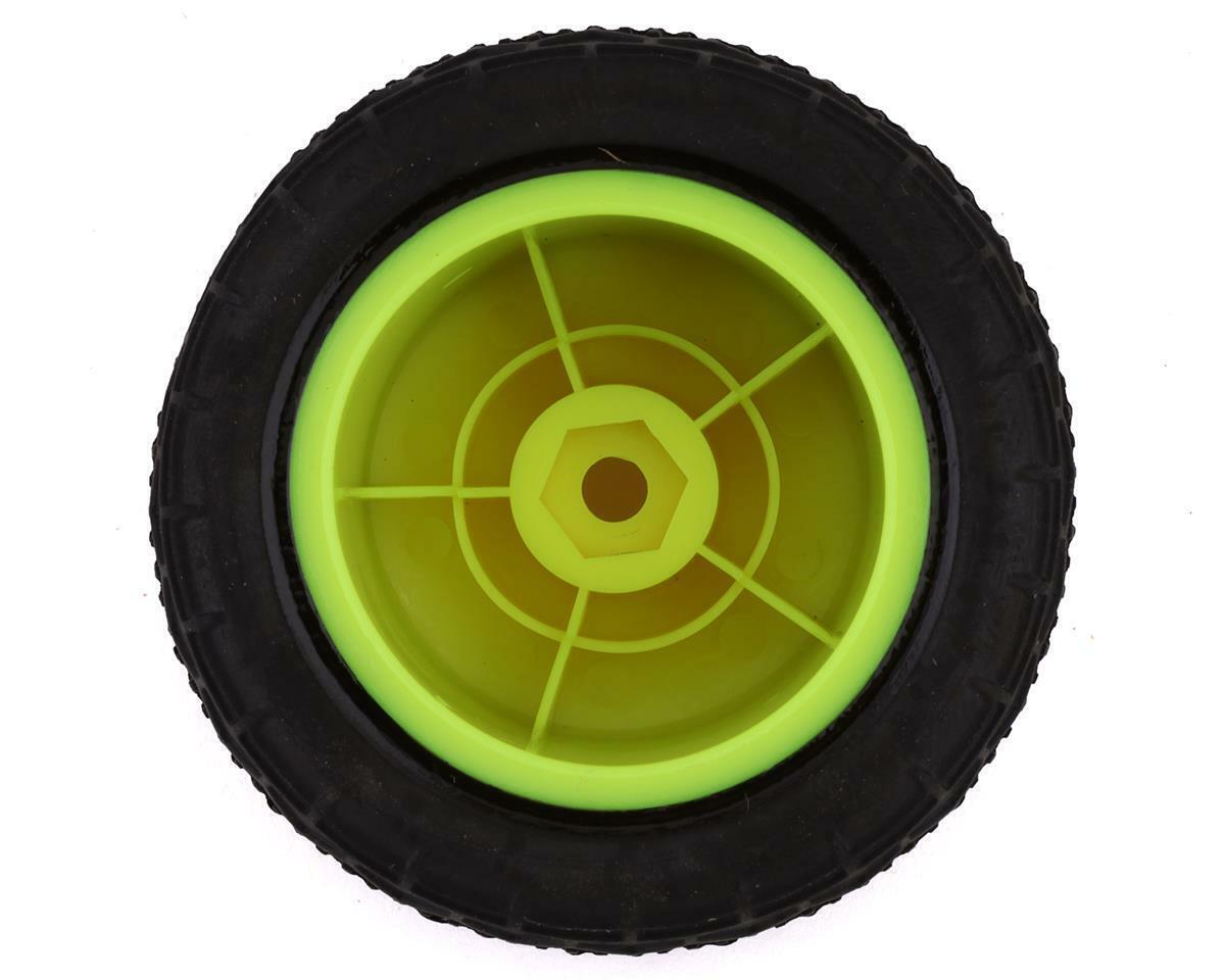 Losi LOS41008 BK Bar Front / Rear Mounted Tires Yellow Wheels Mini-T Mini T 2.0