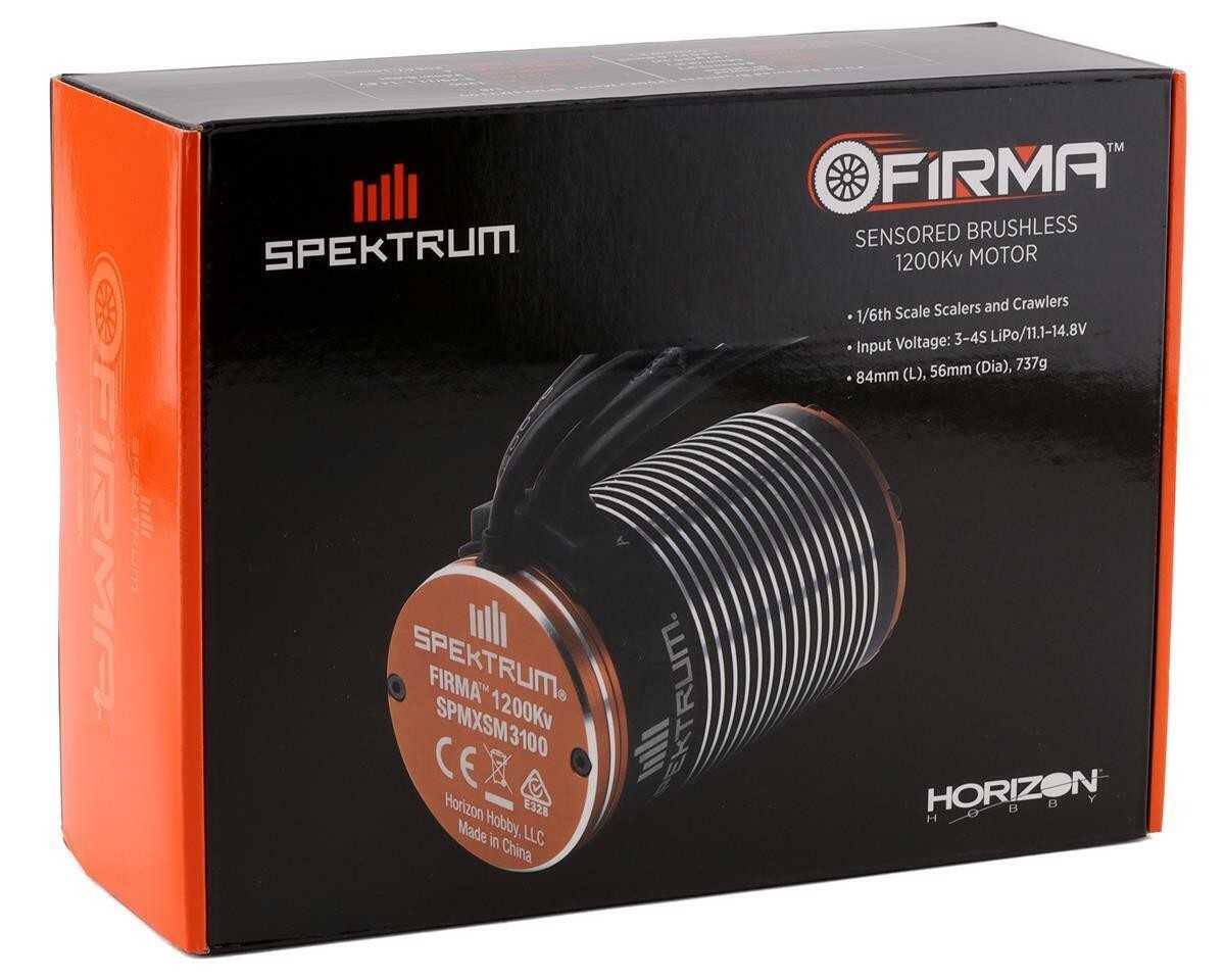 Spektrum RC Firma 1/6 BL Sensored Crawler Motor 1200Kv SPMXSM3100 Axial SCX6