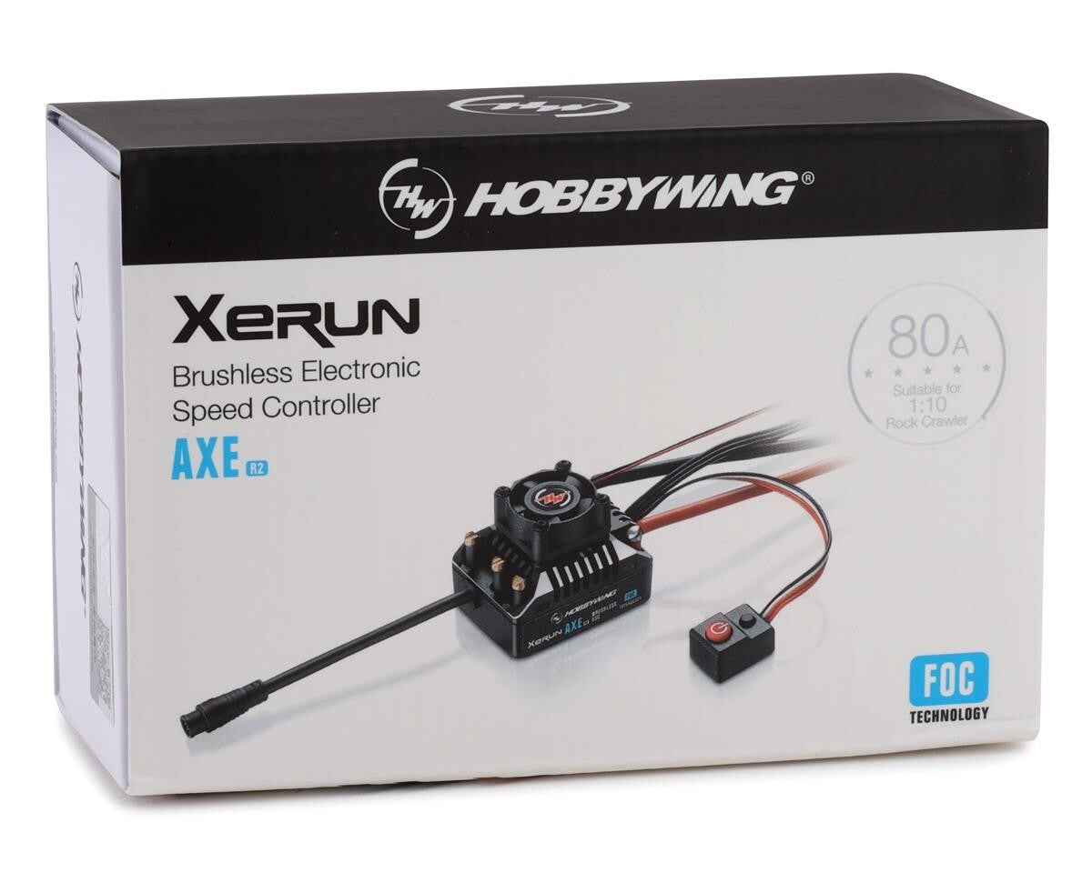 Hobbywing AXE R2 1/10 Waterproof Brushless Rock Crawler ESC HWA30112102