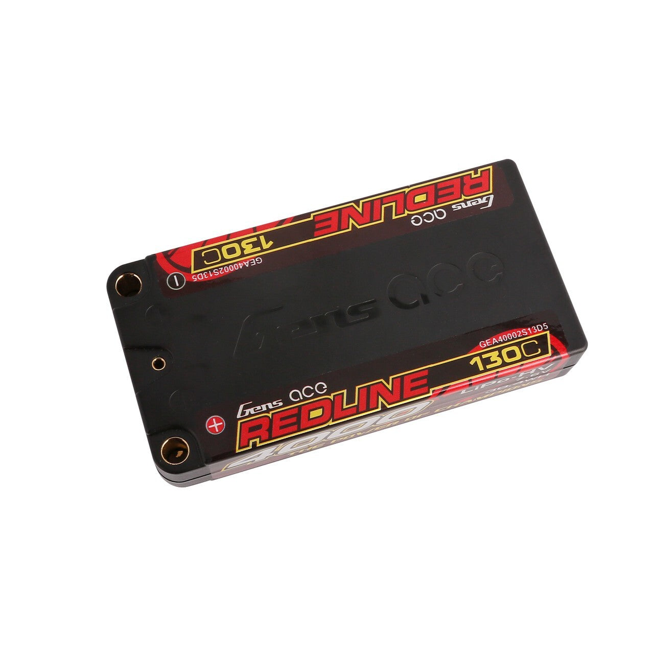 Gens ace 4000mAh 2S 130C 7.6V HardCase HV Redline Series Lipo Battery with 5mm