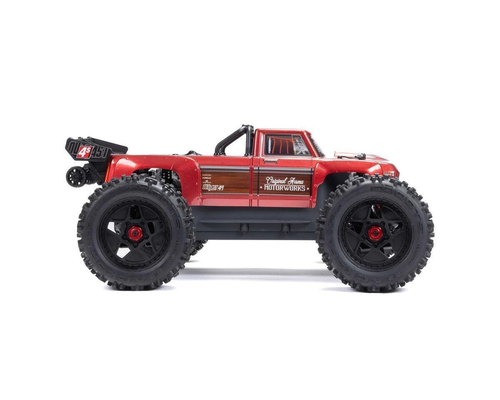 Arrma Outcast 4S V2 BLX Brushless RTR 1/10 Scale Stunt Truck (Red) ARA4410V2T4