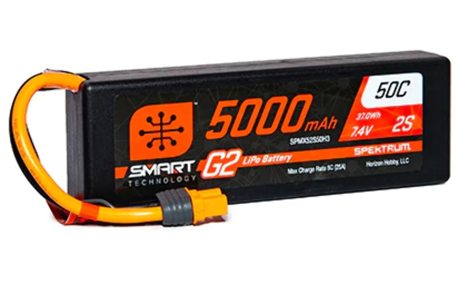 Spektrum Smart 2S G2 LiPo RC Remote Control Car Battery & S155 Charger Bundle