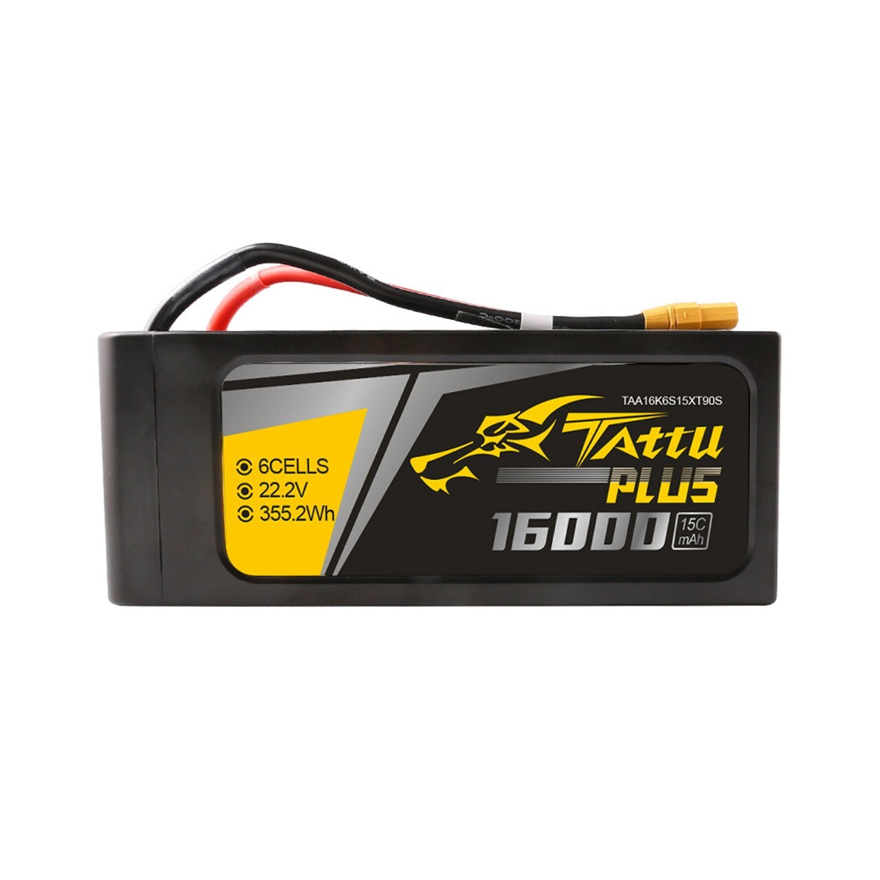 Tattu Plus 16000mAh 6S 15C 22.2V RC Drone Lipo Battery Pack with XT90S XT90