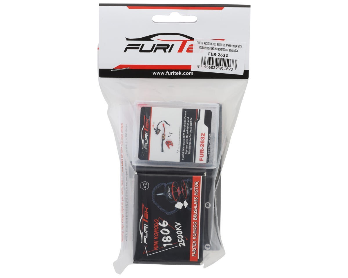 Furitek MicroSilk 2025 Brushless Power System Combo Axial SCX24 FRU2632 FUR2632