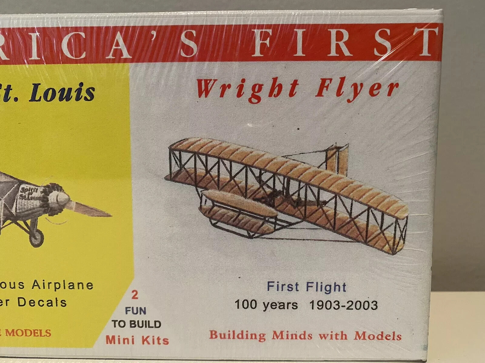 Glencoe Models 03102 AMERICA'S FIRST Spirit of St Louis & Wright Flyer Model Kit