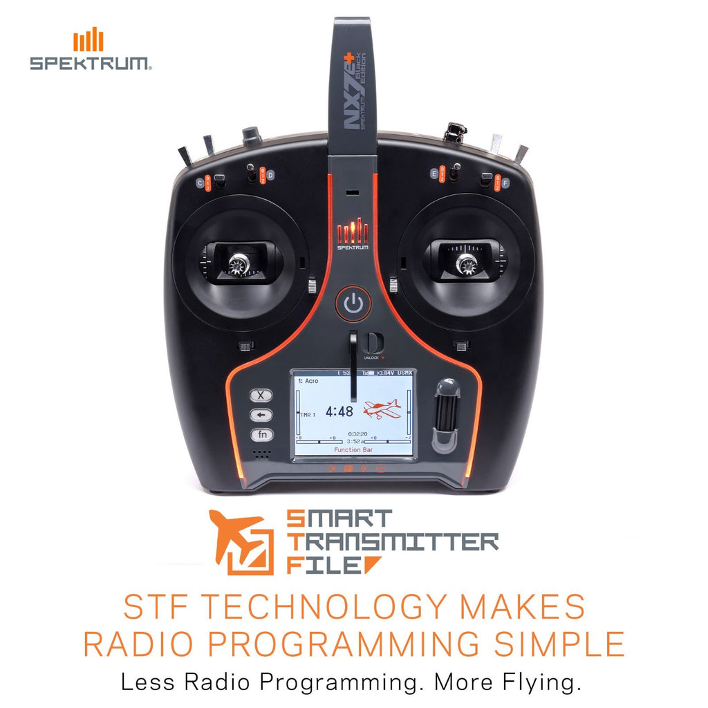 Spektrum NX7e+ 14-Channel DSMX Transmitter Only Black Edition SPMR7120