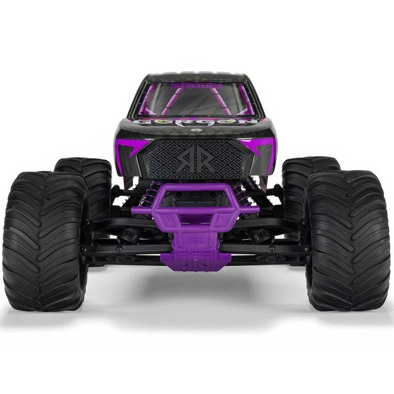 ARRMA Gorgon ARA3230ST4 2WD 1/10th Scale RTR RC Truck Purple + Battery & Charger