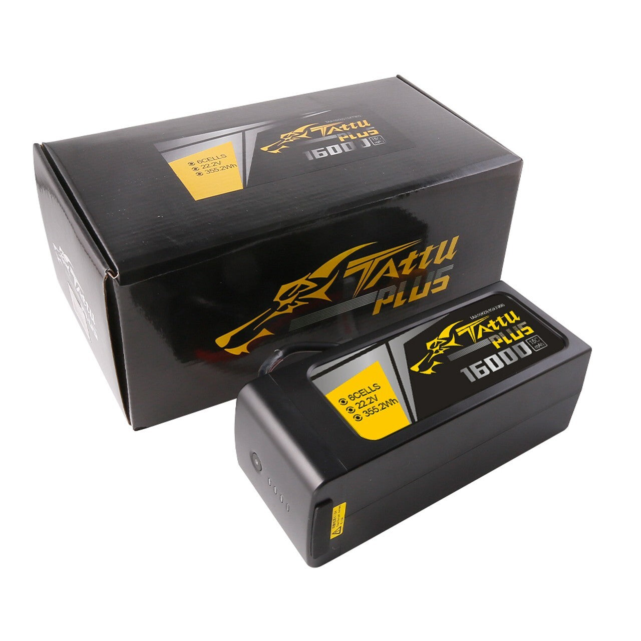 Tattu Plus 16000mAh 6S 15C 22.2V RC Drone Lipo Battery Pack with XT90S XT90