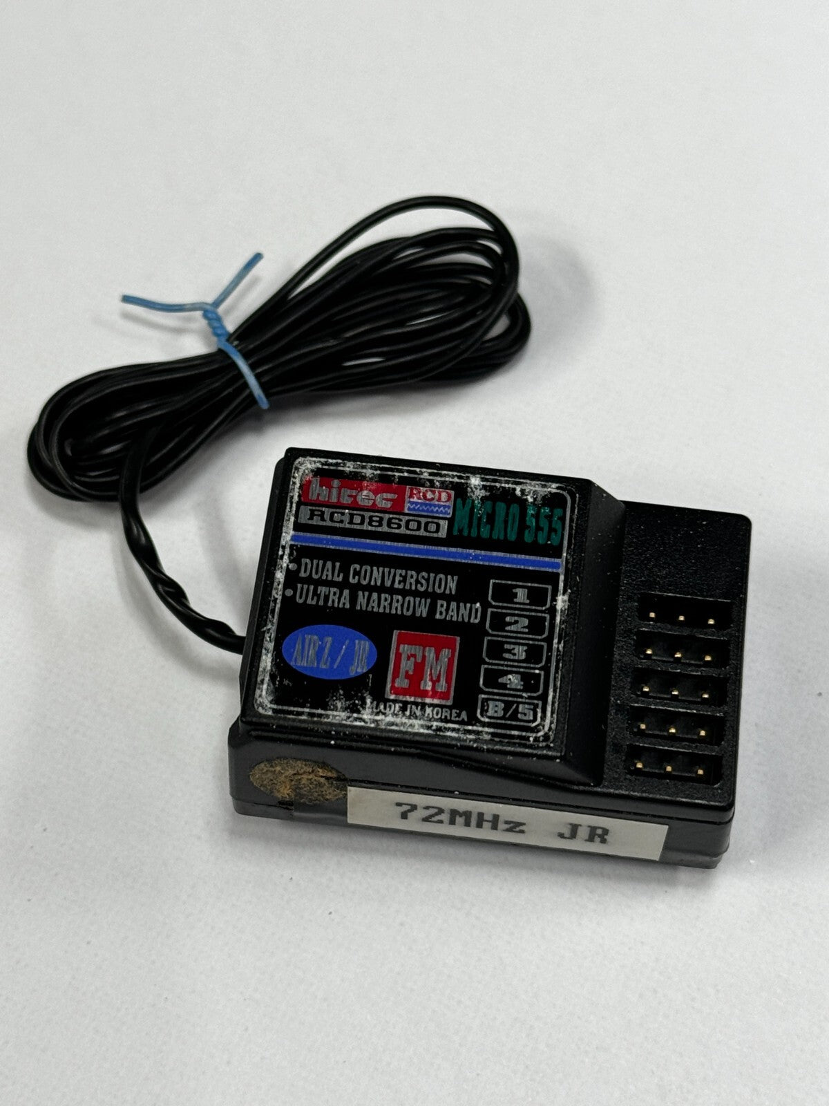 Excellent Hitec 555 Mico Positive Shift 72mhz RC Airplane Receiver JR Airtronics