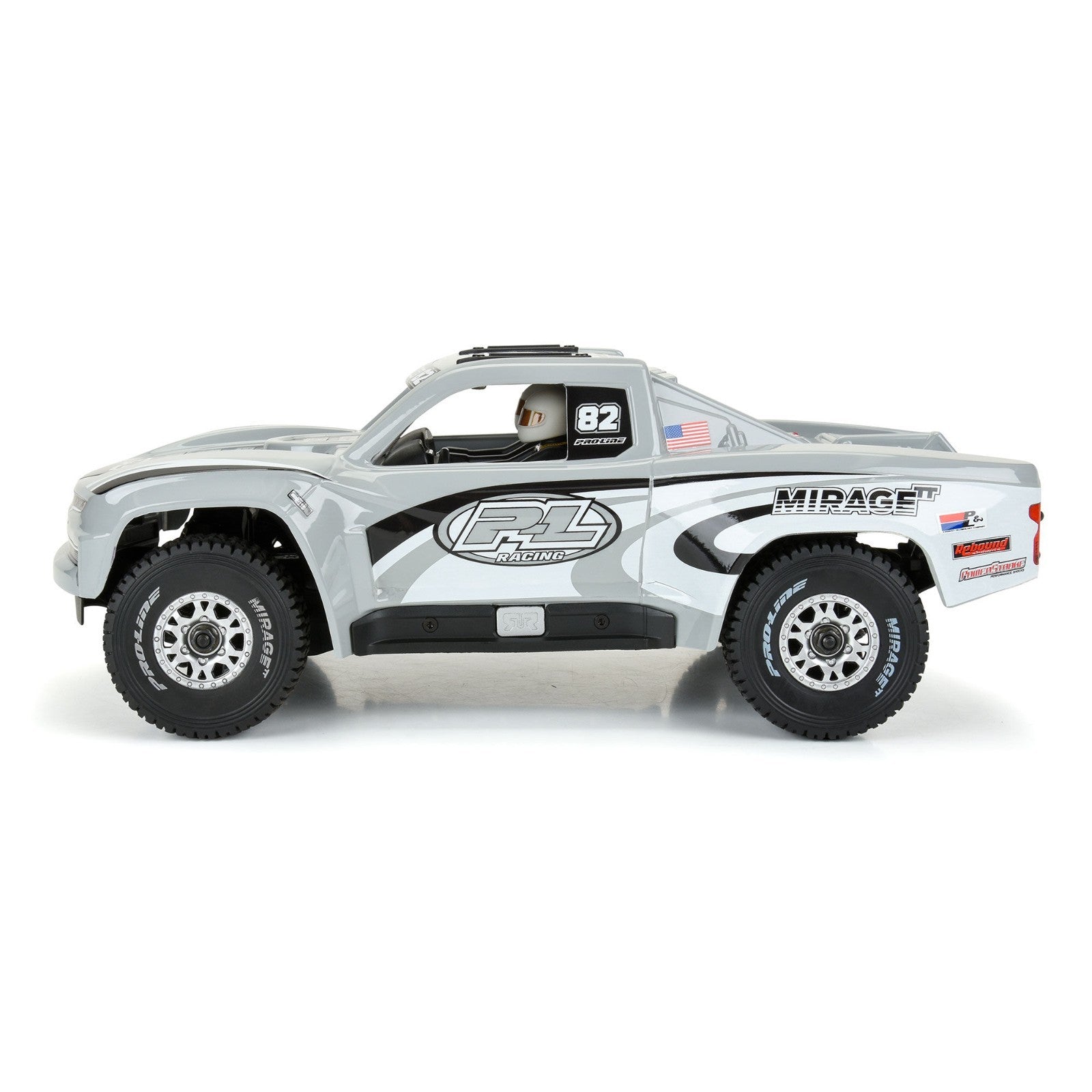PRO367514 1/16 Scale PreCut 2019 Chevy Silverado Trophy Truck Gray Body : GROM