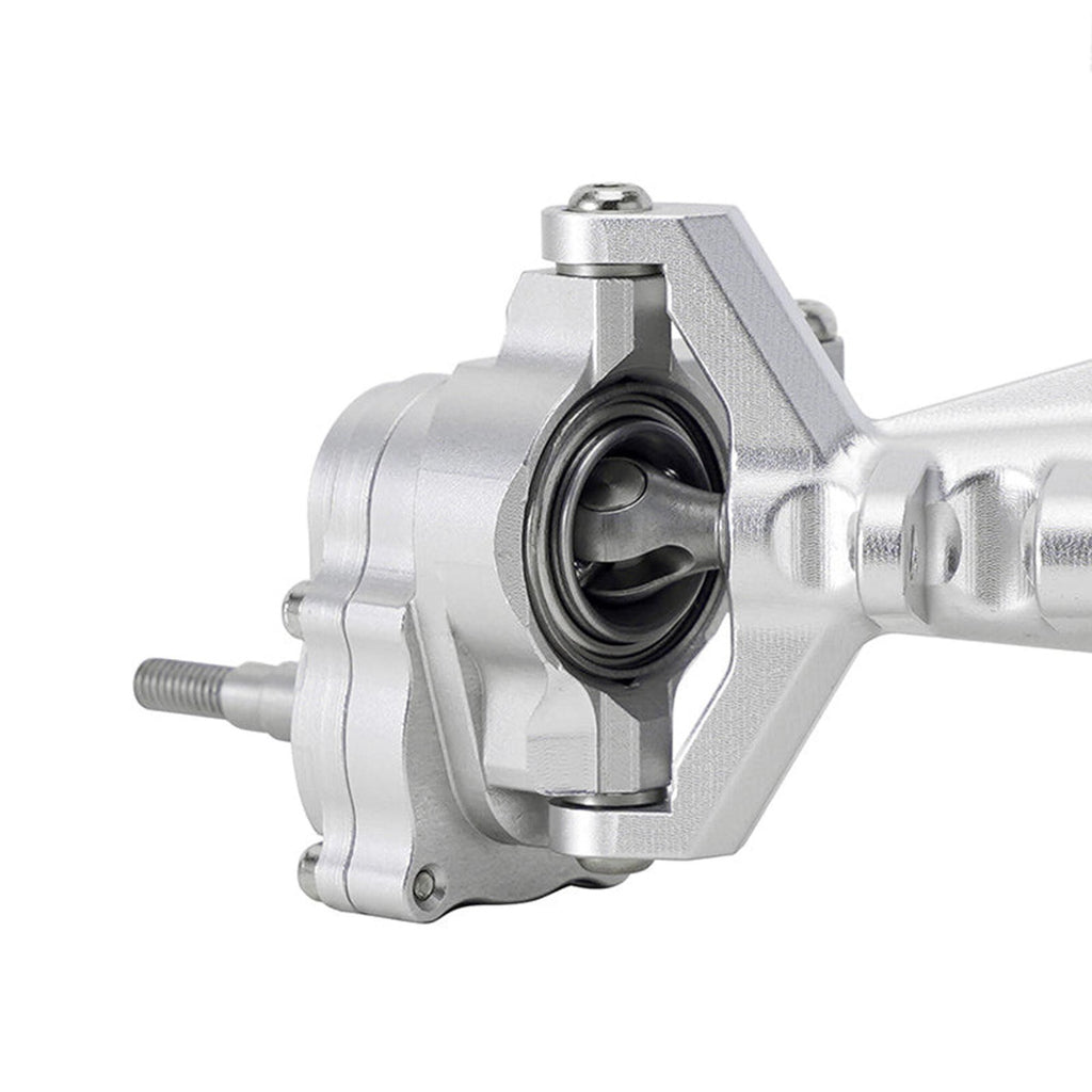 INJORA 4M-104SRFR +5mm Diamond Portal Axles Lay Down Servo TRX-4M Silver
