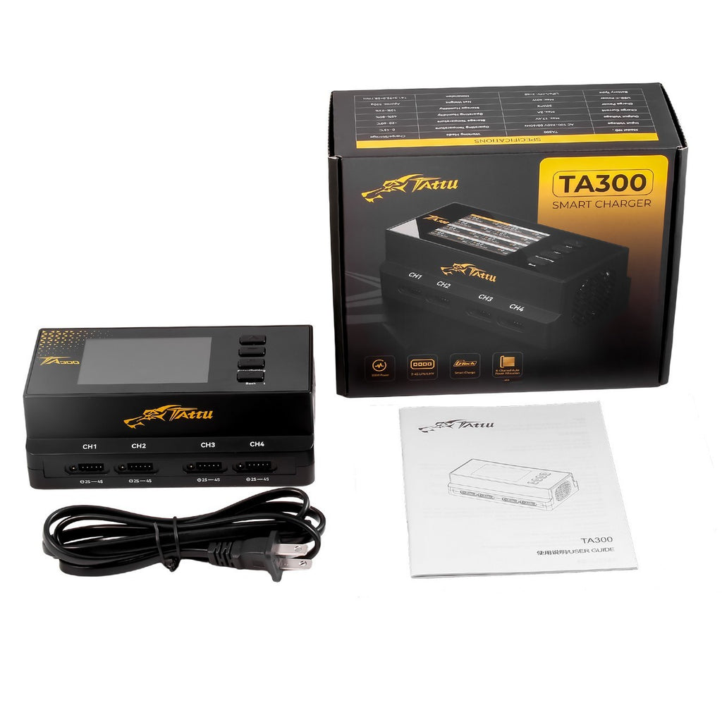 Tattu TA300 TA 300 8 Channels Smart RC Airplane / Car Battery Charger w/ GTech