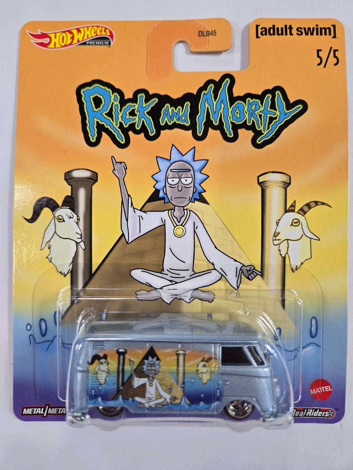 Hot Wheels Premium Volkswagen T1 Panel Bus Pop Culture Rick & Morty Adult Swim