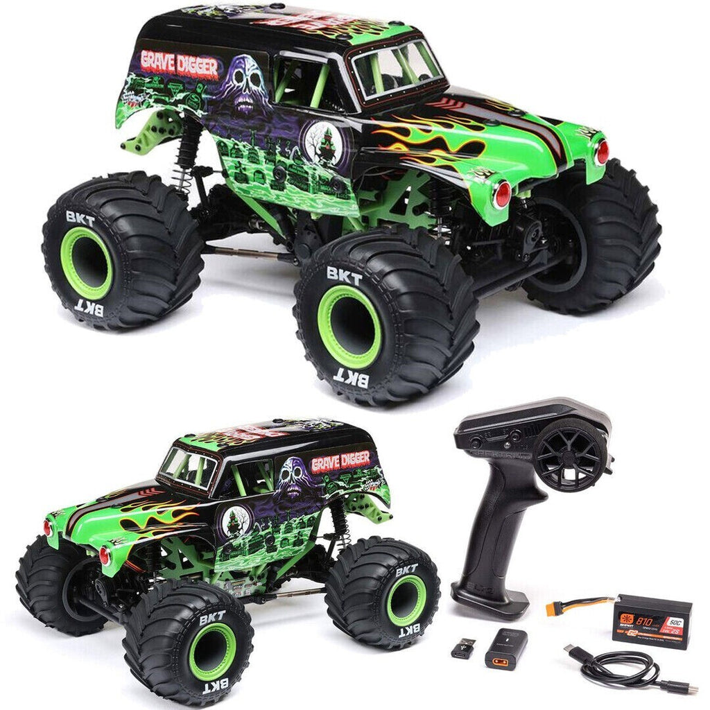 Losi 1/18 Mini LMT 4X4 Brushed RTR Monster Truck (Grave Digger) w/SLT2 2.4GHz