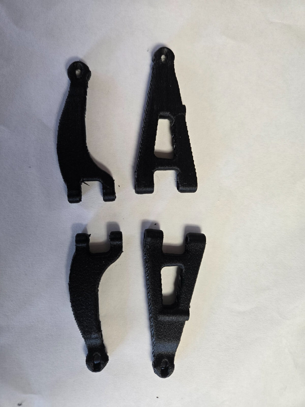 Complete Super Rigid 3D printed PETG - Carbon Fiber Mojave Grom A-Arm Set
