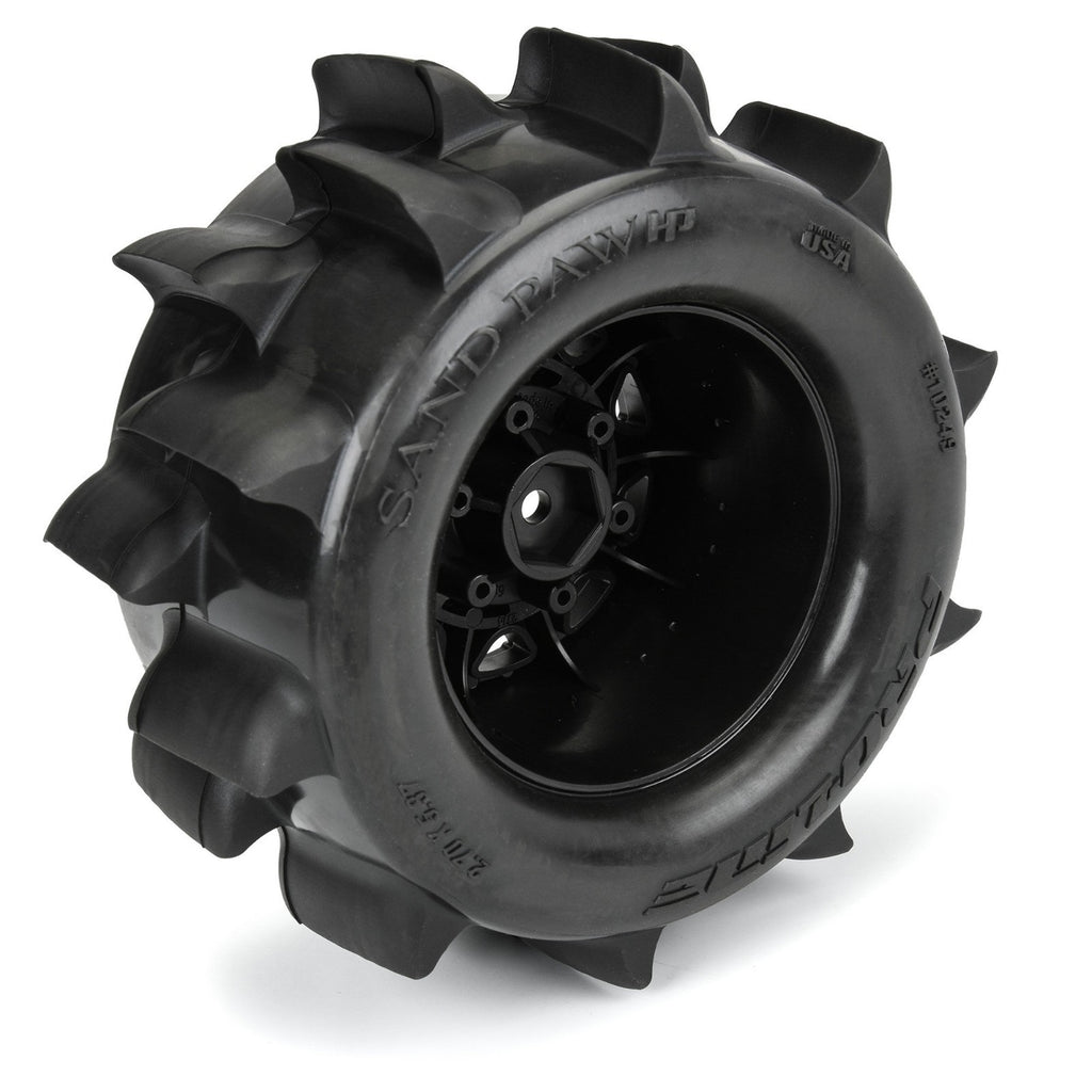 ProLine PRO1024910 1/10 Sand Paw HP BELTED F/R 2.8" MT Tires MTD 12/14mm Raid