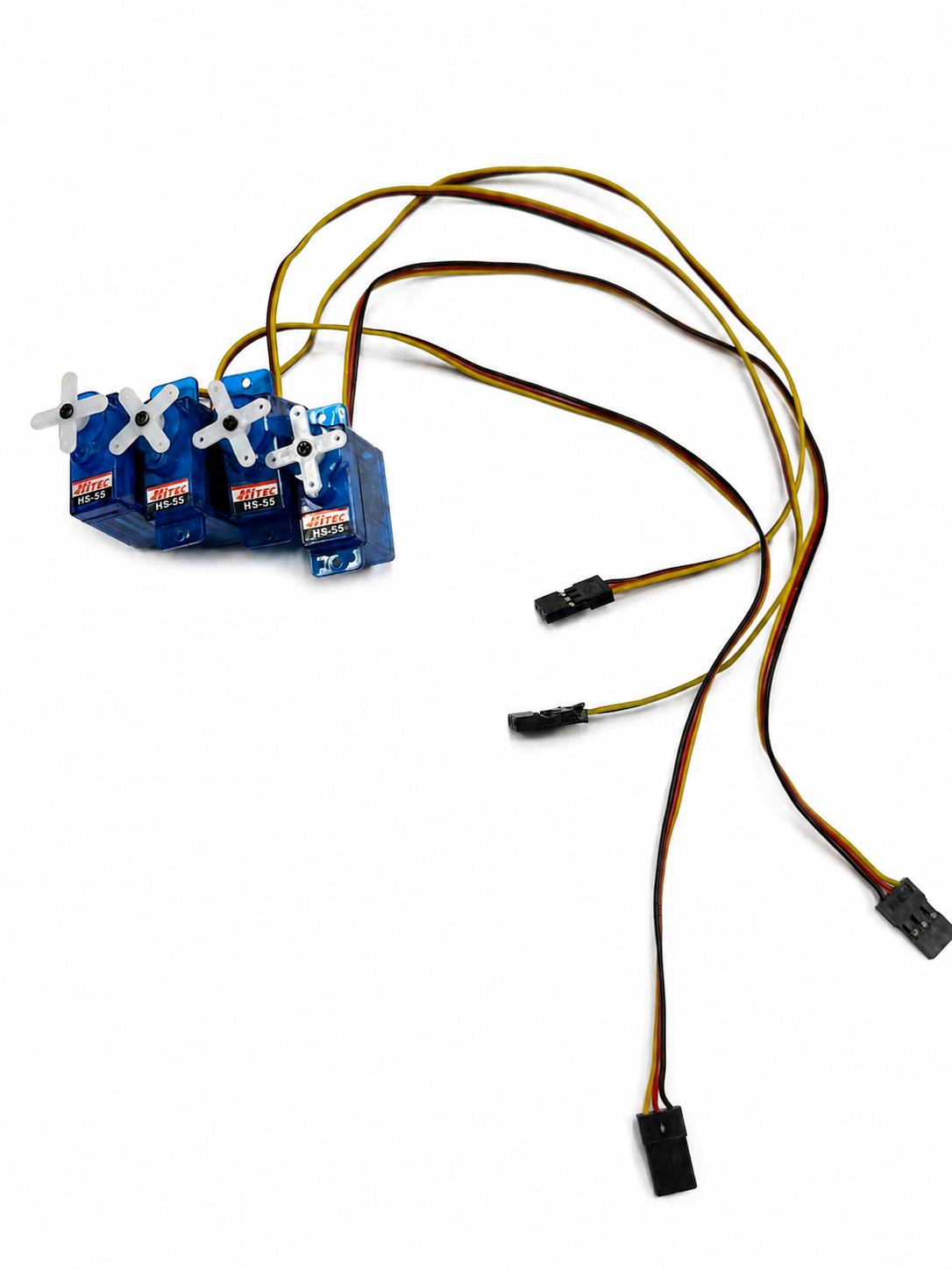 4x Hitec HS-55 HS55 55 Feather Sub Micro RC Remote Control Airplane Servo