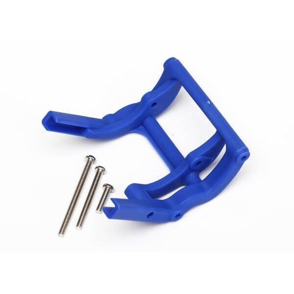 Traxxas 3677A - Wheelie Bar Mount, Blue, Bandit/Bandit/Rustler/Slash/Stampede