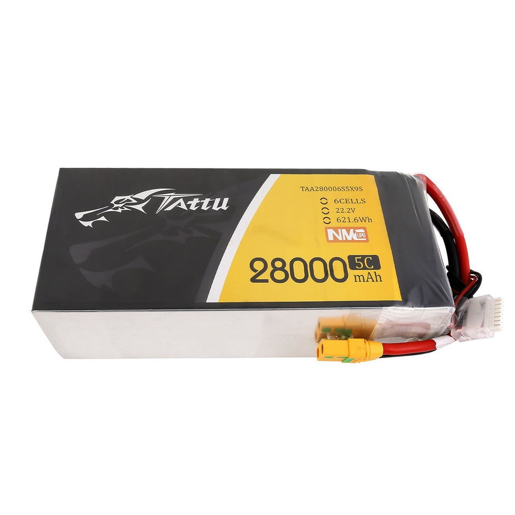 Tattu Semi-Solid State 28000mAh 6S 5C 22.2V Lipo Battery Pack with XT90S plug