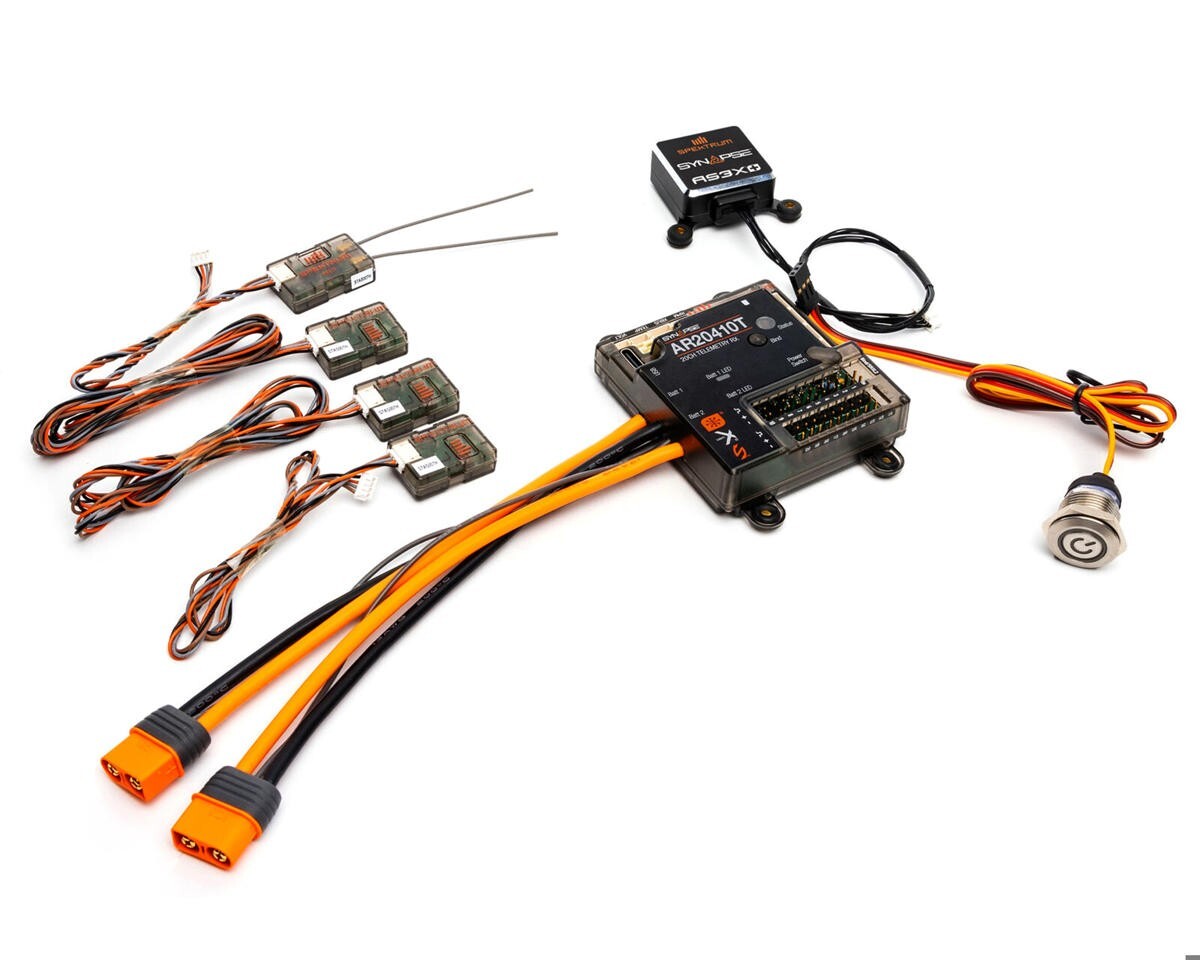 Spektrum RC AR20410TS 20-Channel DSMX PowerSafe Telemetry Receiver w/Synapse