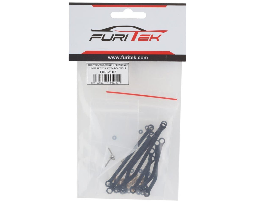 Furitek SCX24 Deadbolt High Clearance Carbon Fiber Links FRU2103 For Axial SCX24