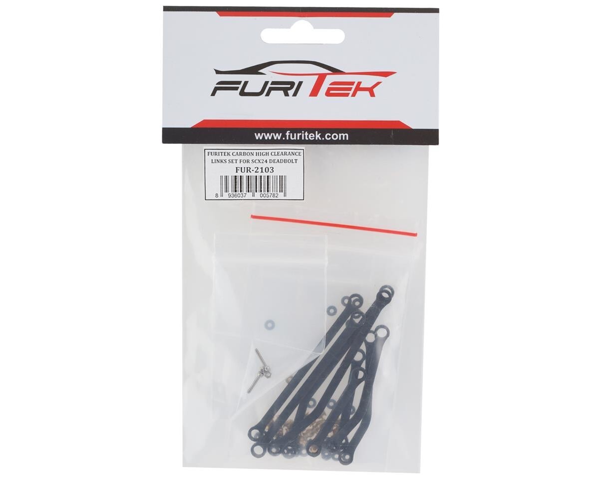 Furitek SCX24 Deadbolt High Clearance Carbon Fiber Links FRU2103 For Axial SCX24