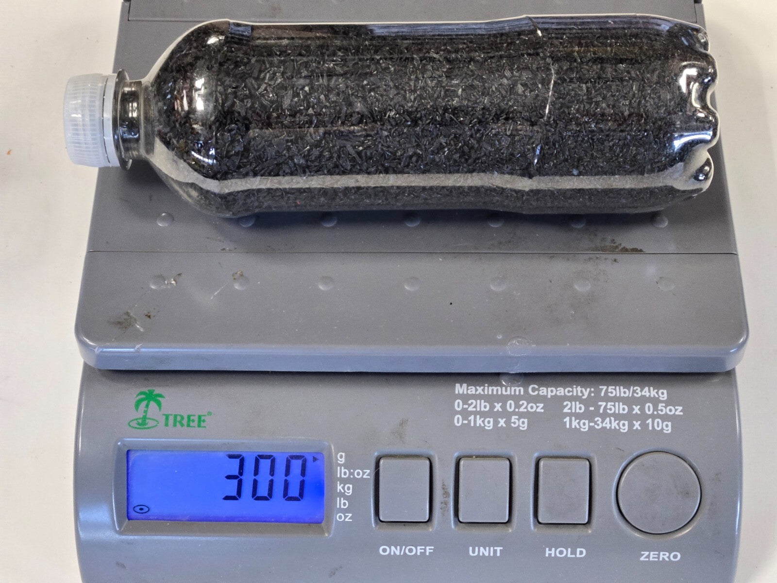 Faux Coal for Model Railroads Made from Recycled 3D Prints 280g