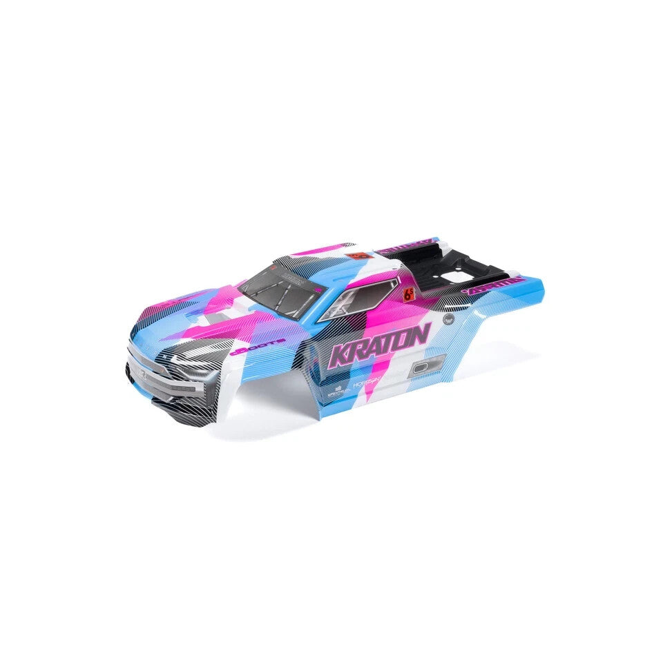 Arrma Kraton 6S Painted Decaled Trimmed Body Set Blue / Pink ARA-1518 ARA1518