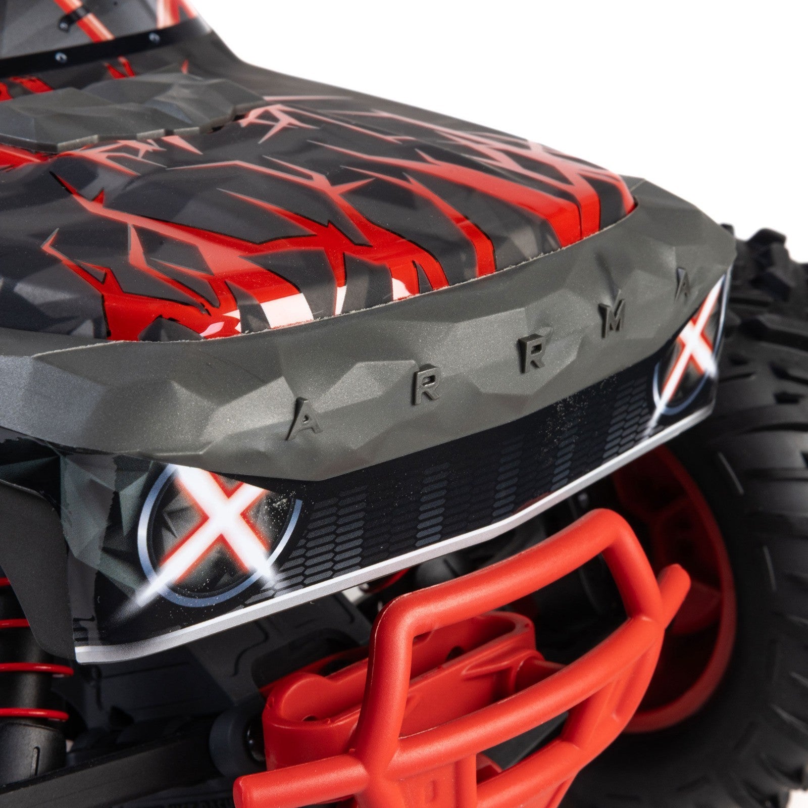 ARRMA 1/10 QUAKE 223S DSC 2WD RTR Brushless Monster Truck, Red