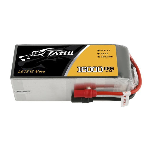 Tattu 16000mAh 6S 30C 22.2V Lipo Drone Battery Pack with AS150+AS150 Plug