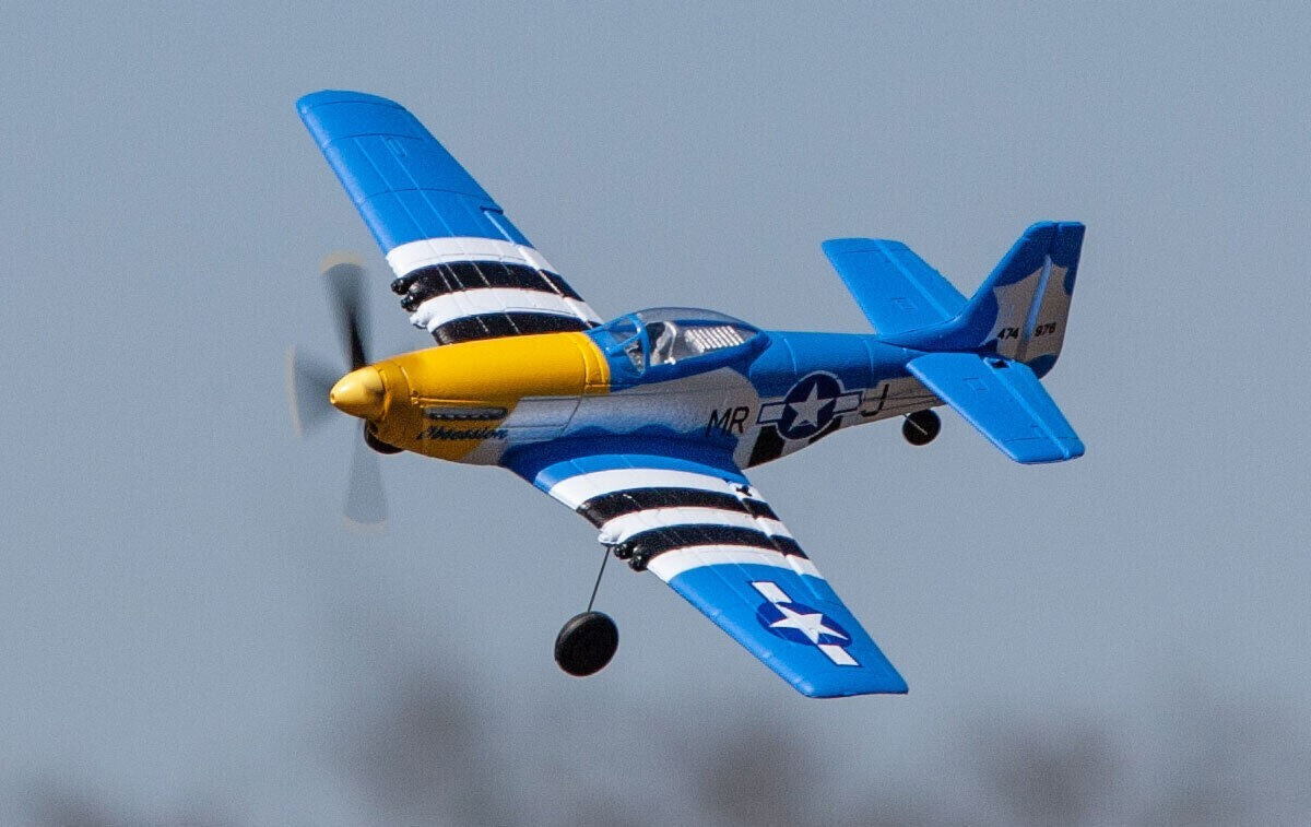 P-51D Mustang Obsession Micro Warbirds RTF RC Airplane w/PASS Stability Assist