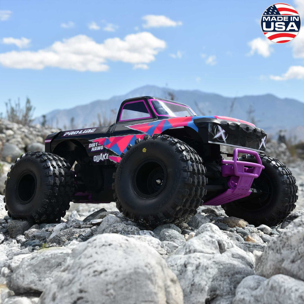 ProLine Dirt Hawg 2.0 F/R 2.6" MT Tires Stock Wheel For ARRMA QUAKE PRO1033910