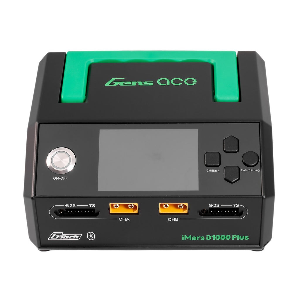 Gens Ace iMars D1000 Plus Smart RC Battery Charger Dual Channel AC 1000W  G-Tech