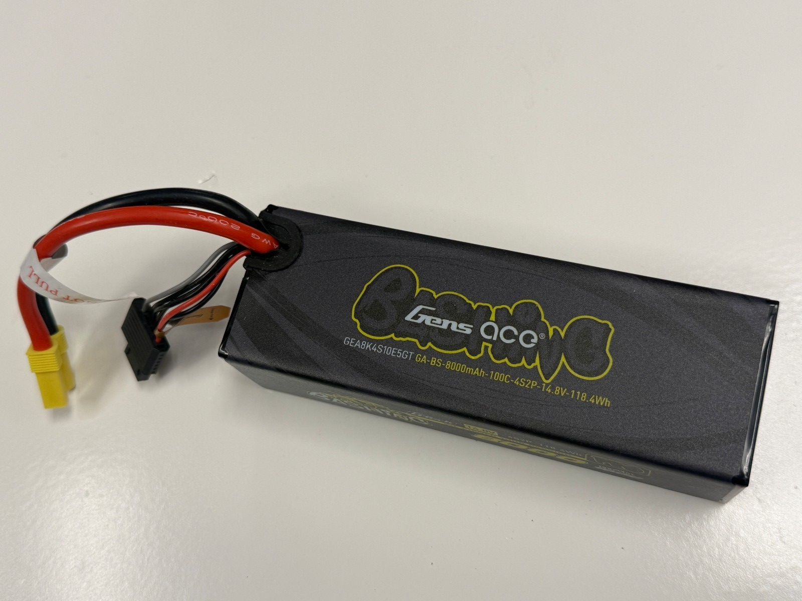 Gens Ace Bashing Pro 14.8V 100C 4S 8000mah Lipo Battery With EC5 Plug For ARRMA