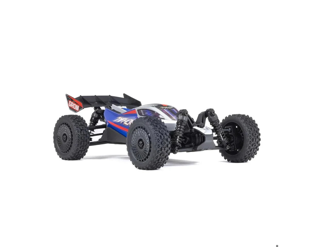 Arrma Typhon Grom MEGA 4WD 380 Brushed 1/18 Buggy RTR Blue/Silver ARA2106T1