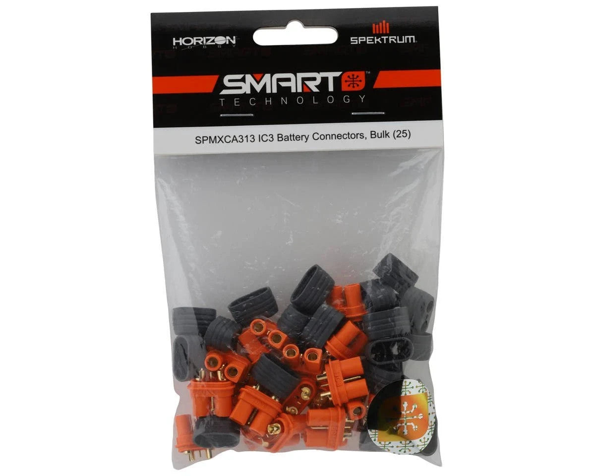 Spektrum RC Connector: IC3 Battery Bulk (25) SPMXCA313 EC3 Compatible