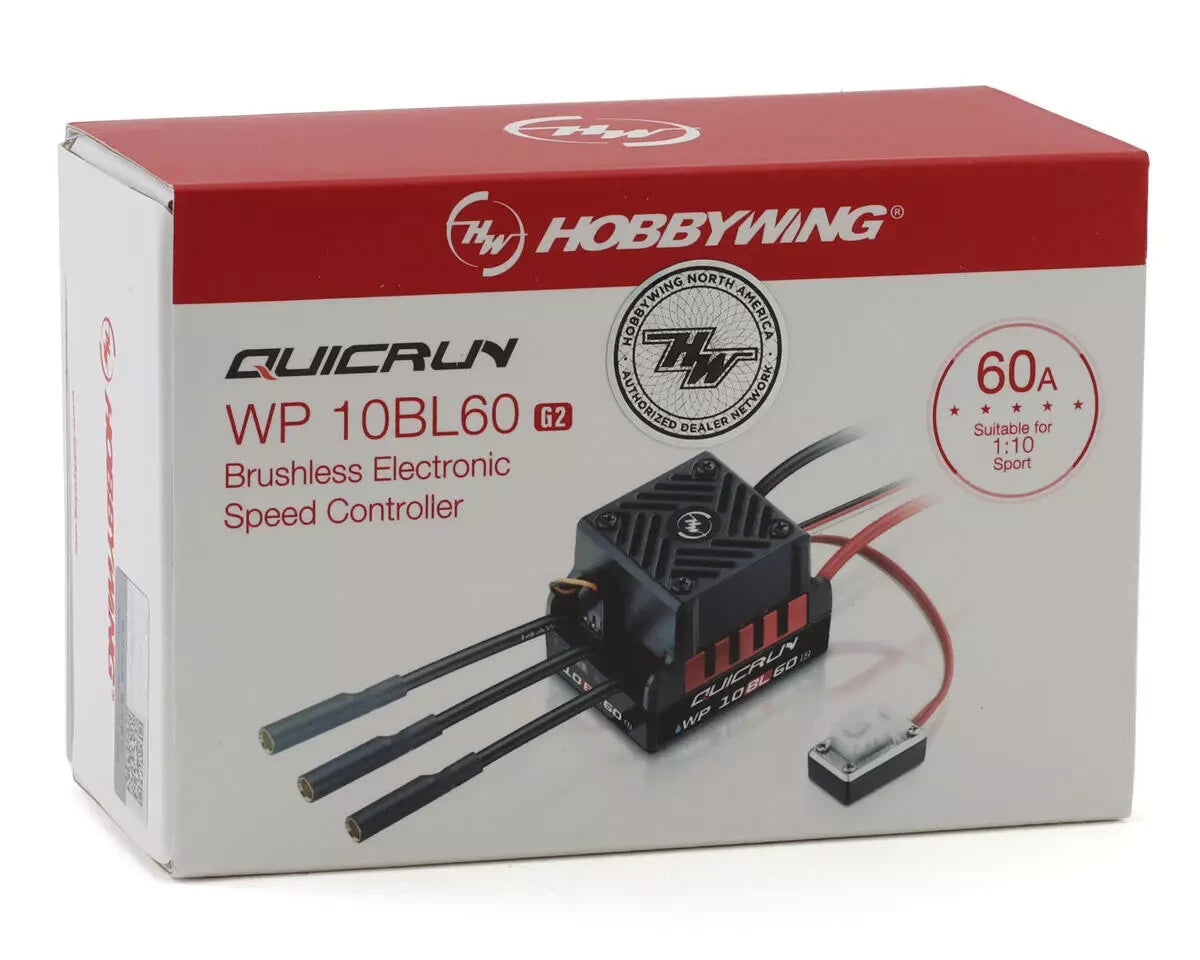 Hobbywing Quicrun WP-10BL60 G2 Waterproof Sensorless Brushless ESC 30107300