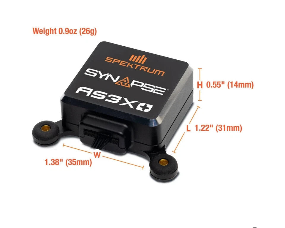 Spektrum RC Synapse AS3X+ and SAFE Stabilization Module Gyro SPMAS6000