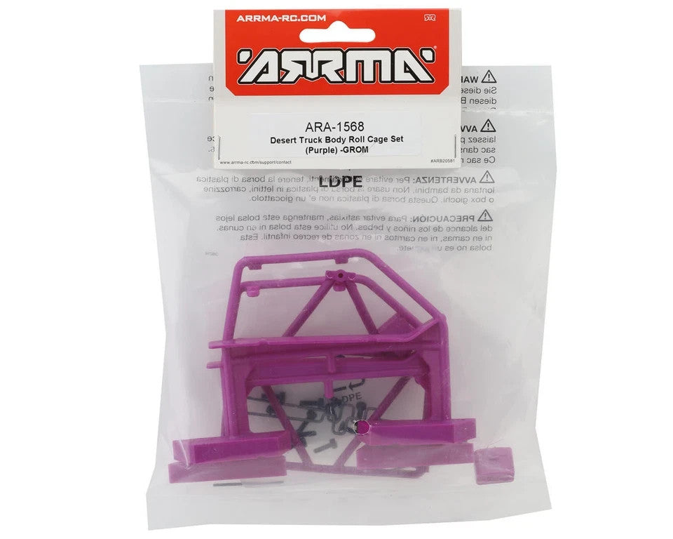 Arrma Mojave Grom RC Truck Body Roll Cage Set Purple ARA-1568 ARA1568 1568