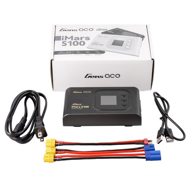 Gens Ace IMars S100 G-Tech AC RC Airplane Balance RC Battery Smart Charger-Black