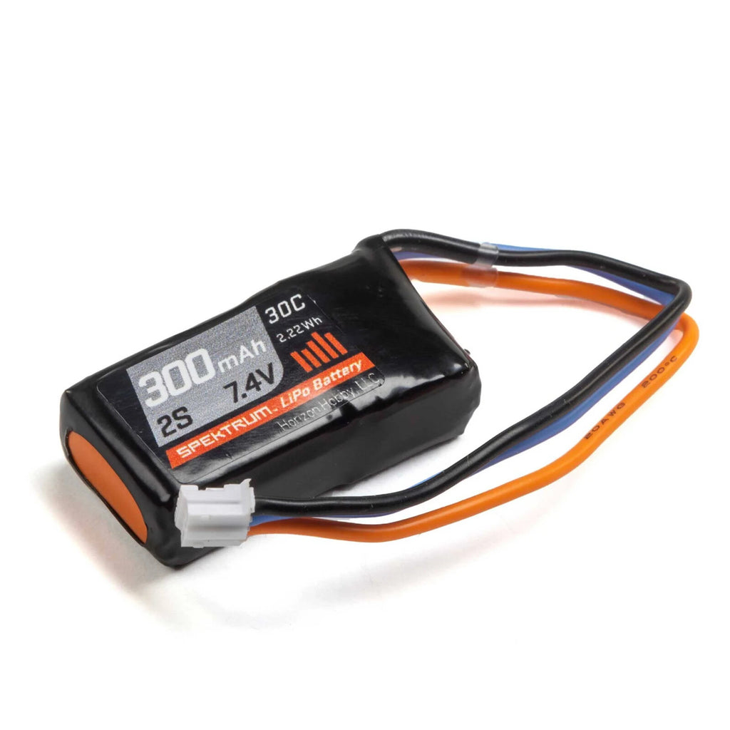 Spektrum 300mAh 7.4V 30C LiPo RC Airplane Battery: PH2.0 - SPMX3002S30