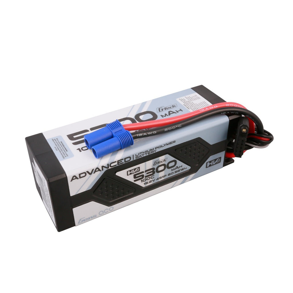Gens Ace G-Tech 5300mAh 15.2V 100C 4S High Voltage Lipo Battery Pack With EC5
